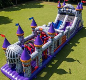 T7-4283 Nella Knight Theme Inflatable Obstacle Course
