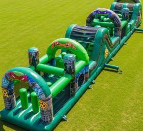 T7-4285 Ninja Turtles Theme Inflatable Obstacle Course