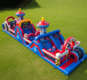 T7-4296 Paw Patrol Theme Inflatable Obstacle Course