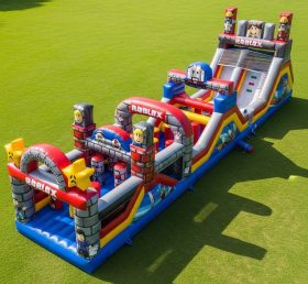 T7-4332 Roblox Theme Inflatable Obstacle Course
