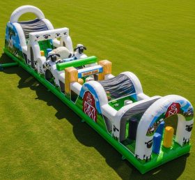 T7-4342 Shaun the Sheep Theme Inflatable Obstacle Course