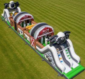 T7-4344 Shaun the Sheep Theme Inflatable Obstacle Course