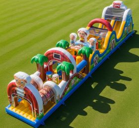T7-4430 Timmy Time Theme Inflatable Obstacle Course