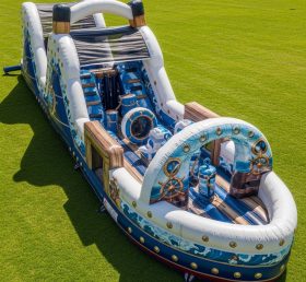 T7-4439 Titanic Theme Inflatable Obstacle Course