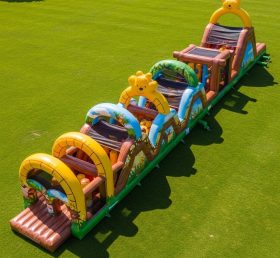 T7-4462 Winnie the Pooh Theme Inflatable Obstacle Course
