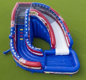 T8-5451 American Style Theme Inflatable Water Slide