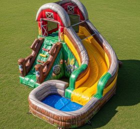 T8-5582 Farm Theme Inflatable Water Slide