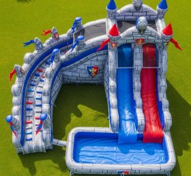 T8-5654 Knight Theme Inflatable Water Slide