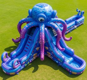 T8-5716 Octopus Theme Inflatable Water Slide