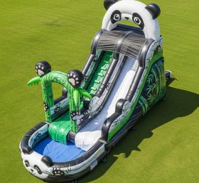 T8-5728 Panda Theme Inflatable Water Slide