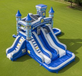 T8-5762 Police Station Theme Inflatable Water Slide