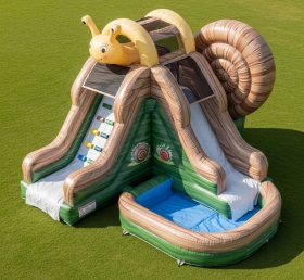 T8-5809 Snail Theme Inflatable Water Slide