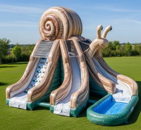 T8-5810 Snail Theme Inflatable Water Slide