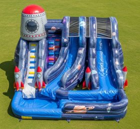 T8-5818 Space Theme Inflatable Water Slide