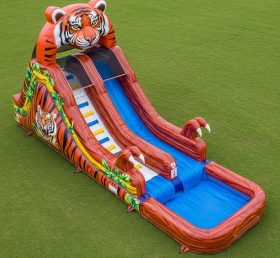 T8-5829 Tiger Theme Inflatable Water Slide