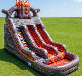 T8-5867 Volcano Theme Inflatable Water Slide