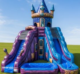 T8-5884 Wizard Theme Inflatable Water Slide