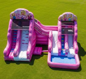 T8-7137 Barbie Theme Inflatable Water Slide