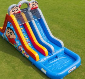 T8-7204 Crayon Shin-chan Theme Inflatable Water Slide