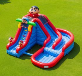 T8-7205 Crayon Shin-chan Theme Inflatable Water Slide