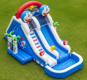 T8-7224 Doraemon Theme Inflatable Water Slide