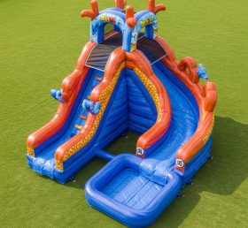 T8-7227 Dragon Ball Theme Inflatable Water Slide