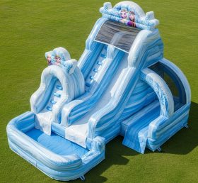 T8-7234 Frozen Theme Inflatable Water Slide