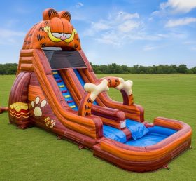 T8-7237 Garfield Theme Inflatable Water Slide