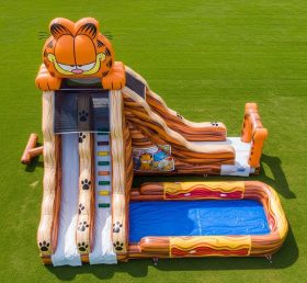 T8-7240 Garfield Theme Inflatable Water Slide