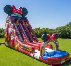 T8-7319 Mickey & Minnie Theme Inflatable Water Slide