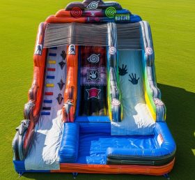 T8-7357 Naruto Theme Inflatable Water Slide