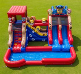T8-7383 Paw Patrol Theme Inflatable Water Slide