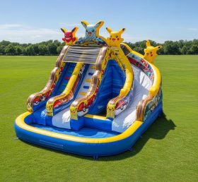 T8-7406 Pokemon Theme Inflatable Water Slide