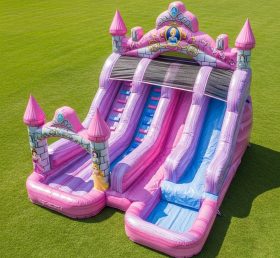 T8-7424 Princess Parties Theme Inflatable Water Slide