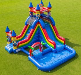 T8-7428 Roblox Theme Inflatable Water Slide
