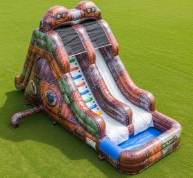 T8-7432 Rusty Rivets Theme Inflatable Water Slide
