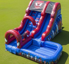 T8-7479 Spider-Man Theme Inflatable Water Slide