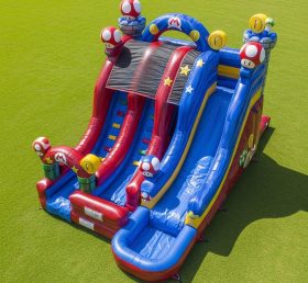 T8-7512 Super Mario Theme Inflatable Water Slide