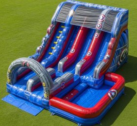 T8-7524 The Avengers Theme Inflatable Water Slide