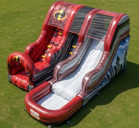 T8-7532 The Incredibles Theme Inflatable Water Slide