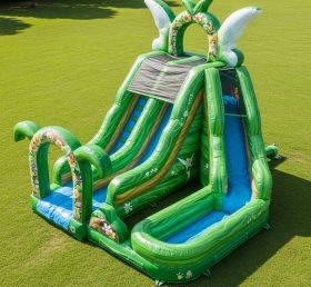 T8-7576 Tinker Bell Theme Inflatable Water Slide