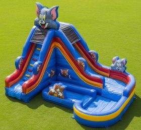 T8-7583 Tom and Jerry Theme Inflatable Water Slide