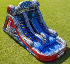 T8-7599 Transformers Theme Inflatable Water Slide