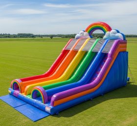 T8-7813 Rainbow Theme Inflatable Slide