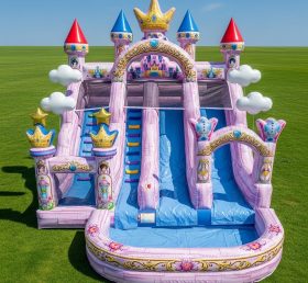 T8-8766 Princess Castle Inflatable Water Slide