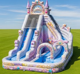 T8-8768 Princess Theme Inflatable Water Slide