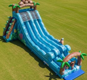 T8-8823 Moana Tropical Inflatable Water Slide