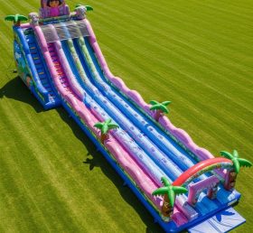 T8-8837 Dora Tropical Inflatable Slide