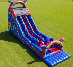 T8-8883 Superman Inflatable Dry Slide