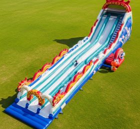 T8-8893 Chinese Style Inflatable Water Slide